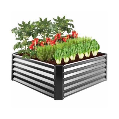 China Modern New Style Galvanized Steel Raised Garden Planter Bed Box For Vegetable Flower for sale