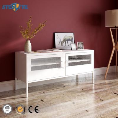 China Latest Design TV Stand (Height) Adjustable Modern Wire Door TV Table for sale