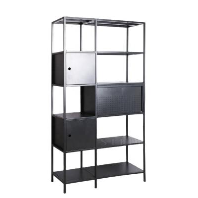 중국 Dismantled Industrial Furniture Living Room Showcase Shelf Design Iron Shelf Furniture 판매용