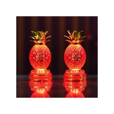 China Promotional Good Quality Popular Luck Lamp Temple Decoration Pineapple Desk Lamp for sale