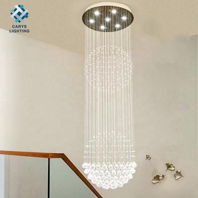 China Luxury Modern Flush Mount Ceiling Light Fixture Raindrop LED Crystal Chandelier Light for sale