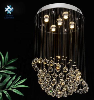 China Wholesale LED Crystal Chandelier Lighting Modern Flush Mount Crystal Ceiling Light for sale