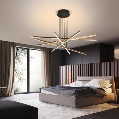 China Contemporary Made In China Stainless Steel Simple Style Acrylic Living Room Loft Led Pendant Light for sale