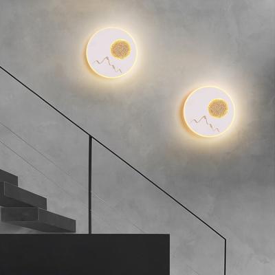 China Factory Wholesale Modern Home Metal Living Room LED Acrylic Modern Decoration Indoor Wall Light for sale