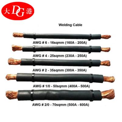 Chine Industrial flexible battery cable 95mm2 100mm2 superflex welding cable AWG1/0 2/0 à vendre