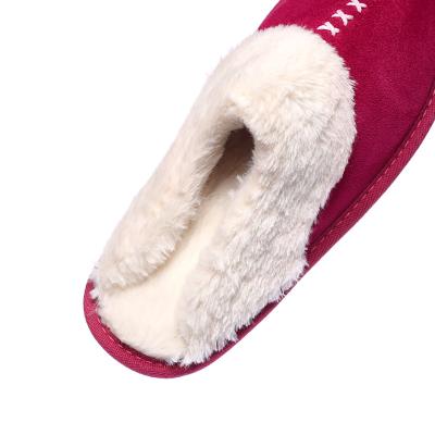 China 2021 Fashion Trend Autumn New Plush Slippers Lady Slippers Flat Winter Shoes Comfortable Fur Slippers for sale