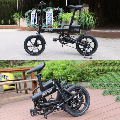 China Aluminum Alloy 16 Inch Folding Electric Bike PEDELEC Cheap Electric Bike for sale