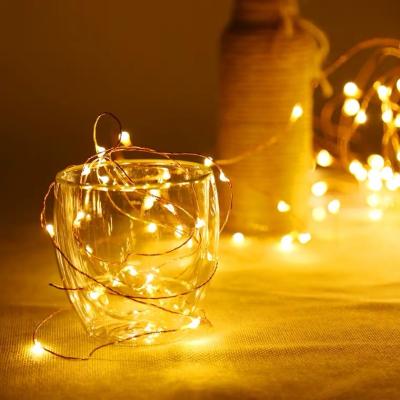 China High Quality Flexible Mini Copper Wire LED Battery Operated Fairy String Lights 120 LED 12M Custom Christmas Warm White 1000 IP65 50 for sale