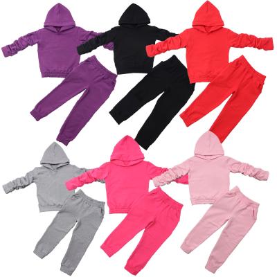 China Custom thick casual unisex children fall girl clothing Autumn Stacked sleeves long girl boutique clothing sets Hoodie for sale