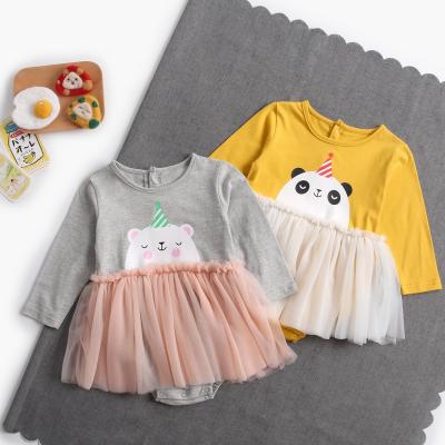 China Fashion Cotton Clothes Baby Jumpsuit Romper Baby Plain Baby Romper Newborn Dress for sale