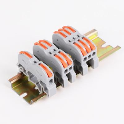 China UK2.5 0.08-4mmes Connecting Wire Replacement For Din Rail Use Wire Connector Spring Terminal Block for sale