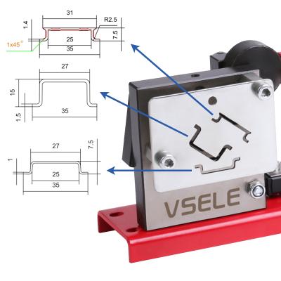 China Cutting Rail Steel and Aluminum Rail Din Rail Cutter Tools with Ruler Easy Cut with Gauge Gauge for 35X7.5mm 35x15mm Din Rail Cutter for sale