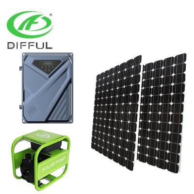 China Solar sumersible solar pump pond pump water system pump agriculture pool solar water fountain for sale