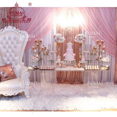 China Sweetheart Event Table Rectangle Center Table Clear Decor Modern Acrylic Material for sale