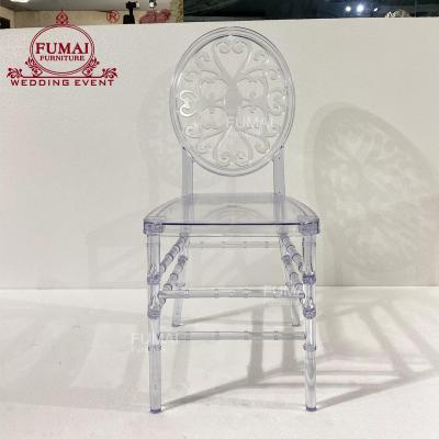 China Plastic Vine Chair Modern Carved Back Stackable Plastic Outdoor Dining Chair for sale