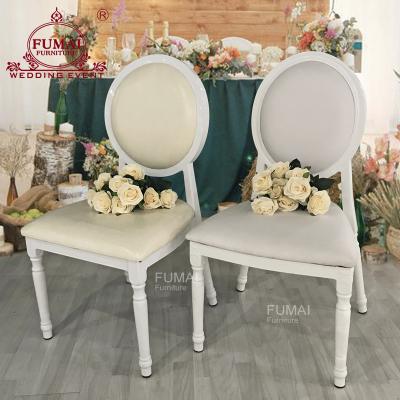 China Good quality modern white leather aluminum legs used hotel chairs for sale for sale