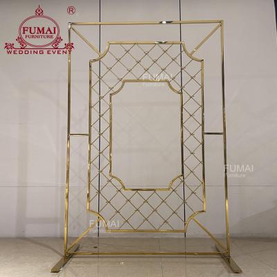 China Rectangle Wedding Decoration / Banquet / Party Room Flower Separate Wedding Backdrop Metal for sale