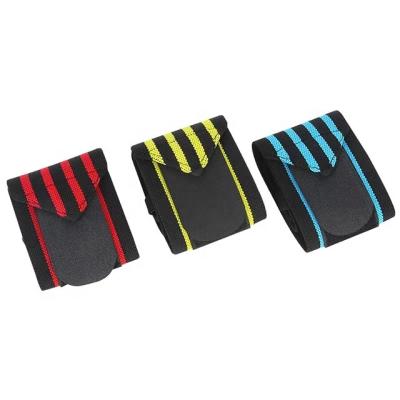 China Good Quality Durable Sports Weightlifting Wrist Wraps Nylon Elastic Strap Wrist Support Brace Fitness Wristband for sale