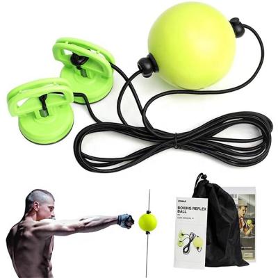 China Lightweight And Easy To Carry Physical Training Reaction Speed ​​Decompression Suspension Combat Balls PU Boxing Reflex Ball for sale