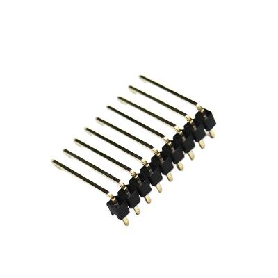 China PA6T/BT+30GF Factory Hot Sale 2.54mm 1to 60pin Single Row H2.5 Resistance Pin Header Connector Low Temperature Board for sale