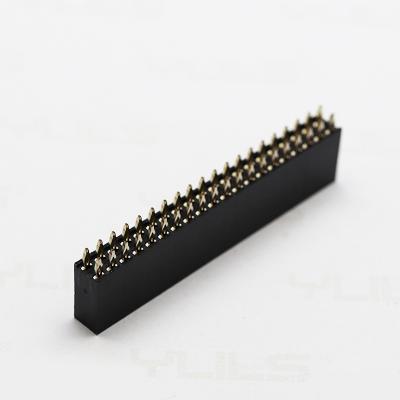 China Connect audio and video equipment to microphone factory sale direct female header double row 2.54mm female header PCB straight connector for sale