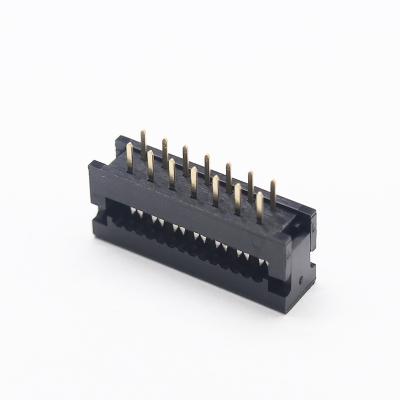 China PBT Height Immersion Row 2.00mm 3.0mm Dual 7 Pin Spacing IDC Female Connector for sale