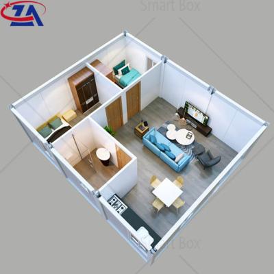 China Modern Modular Prefab Bedroom Mobile Ready Tiny House One House Steel Building Prefab House for sale