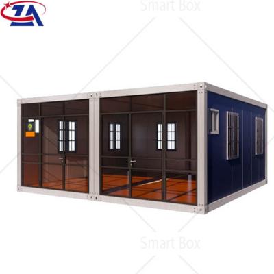 China Modern Ready Made Portable Tiny Home Mobile 40ft Flat Pack Flat Pack Construction Site Home Office Container Modular Prefab House for sale