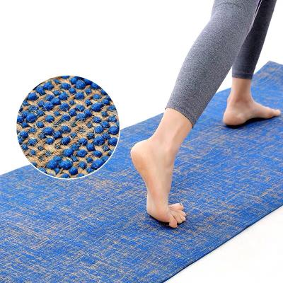 China Factory direct wholesale non-slip eco organic jute by best yoga mat for sale