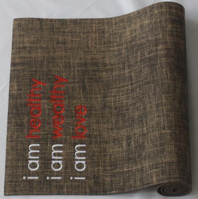 China High Quality Yoga Mat Eco Hemp PVC/TPE/ECO China New Product Private Label Jute Manufactory for sale