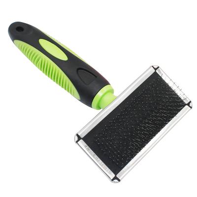 China Sustainable Private Label Pet Large Dog Hair Grooming Slicker Brush for sale