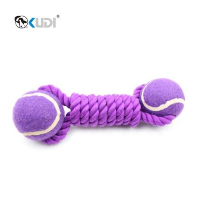 China Best Sustainable Pet Products Tennis Cotton Rope Toy Dog Toys For Chewing for sale