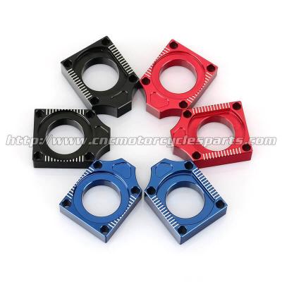 China Aluminum Alloy Axle Blocks For Yamaha YZF 250 450 Motocross Accessory for sale