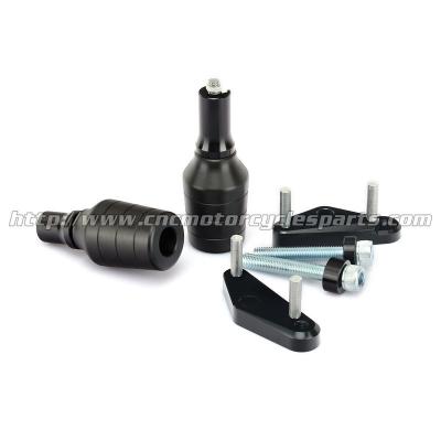 China Resbaladores de plata negros del marco de la motocicleta para Yamaha YZF-R1 2007 2008 CNC molidos en venta