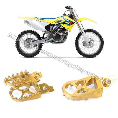 China Izquierdo/derecho anodizó varias clavijas Suzuki RMZ 250 450 del pie de la bici de la suciedad de los colores en venta