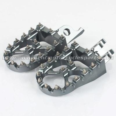 China 57mm Dirt Bike Passenger Foot Pegs Sharp Teeth Hardened Steel For Honda for sale