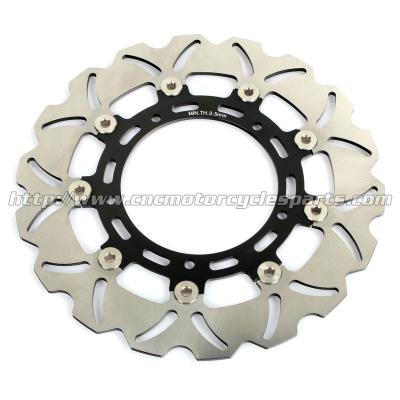 China Aluminum Billet Motorcycle Brake Disc Disk Yamaha FAZER 8 YZF R6 Black Gold for sale