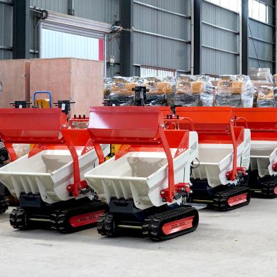 China Construction Material Shops Huateng Crawler Transport Dump Truck Small Mini 4*4 Free Shipping Dump Truck for sale