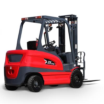 China Chinese cheap electric four wheel electric forklift of hotels new forklift1.5ton 2ton 3ton small for sale