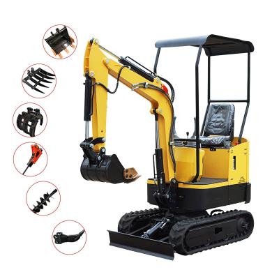 China Chinese Factory 1ton 1.5ton 1.7ton Mini Digger Excavator Machine Farm Agricultural Excavator for Hotels for sale