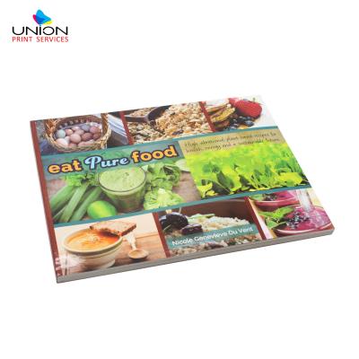 China paper & Cardboard Landscape Lamination Cover Art Paper Full Color Healthy Food Balanced Soft Glossy Food Cook Book Printing for sale