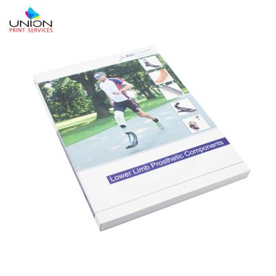 China Healthy Matt Finish Perfect Bound Art Limb Prosthetic Artificial Environmental Protection Limb Production Catalog Paper Printing for sale