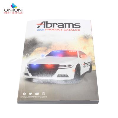 China paper & Perfect Bound Cardboard Spot UV Varnish Paperback Vehicle Cars Protector Catalog Printing for sale