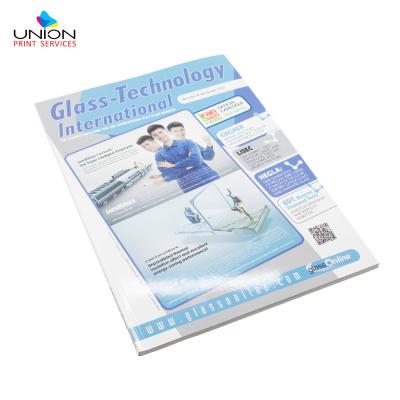 China paper & Perfect Tied Cardboard Saddle Guide Booklet Technolagy Weekly Magazine Quilting Annual Monthly Catalog for sale