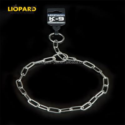 China New Style Stainless Steel P Choke Chain Sliding Chain Wholesale Viable Luxury Dog Collar for sale