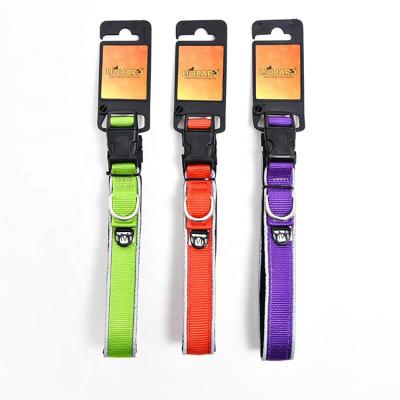 China Customized Logo Leisure Designer Padded Rubber Dog Pet Safety Collar For Dogs for sale