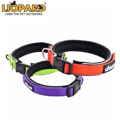 China Durable Nylon Pet Dog Training Collar Padded Adjustable Padded Neoprene Accessory Supplies for sale