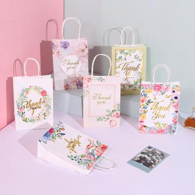 China Recyclable Professional Factory Customized Printing High Quality Kraft Paper Shopping Gift Craft Paper Bag With Handles for sale