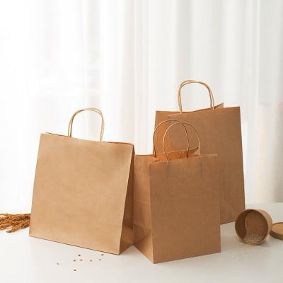 China Recyclable Paper Bag Kraft Paper Bags Wholesale Paper Bags With Your Own Logo for sale