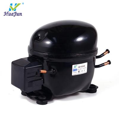 China Quality Guarantee Parts HUAJUN QD153HG Refrigeration Engine Type RSIR Energy Efficient R134a Freezer Refrigeration Compressor With Discount Price for sale